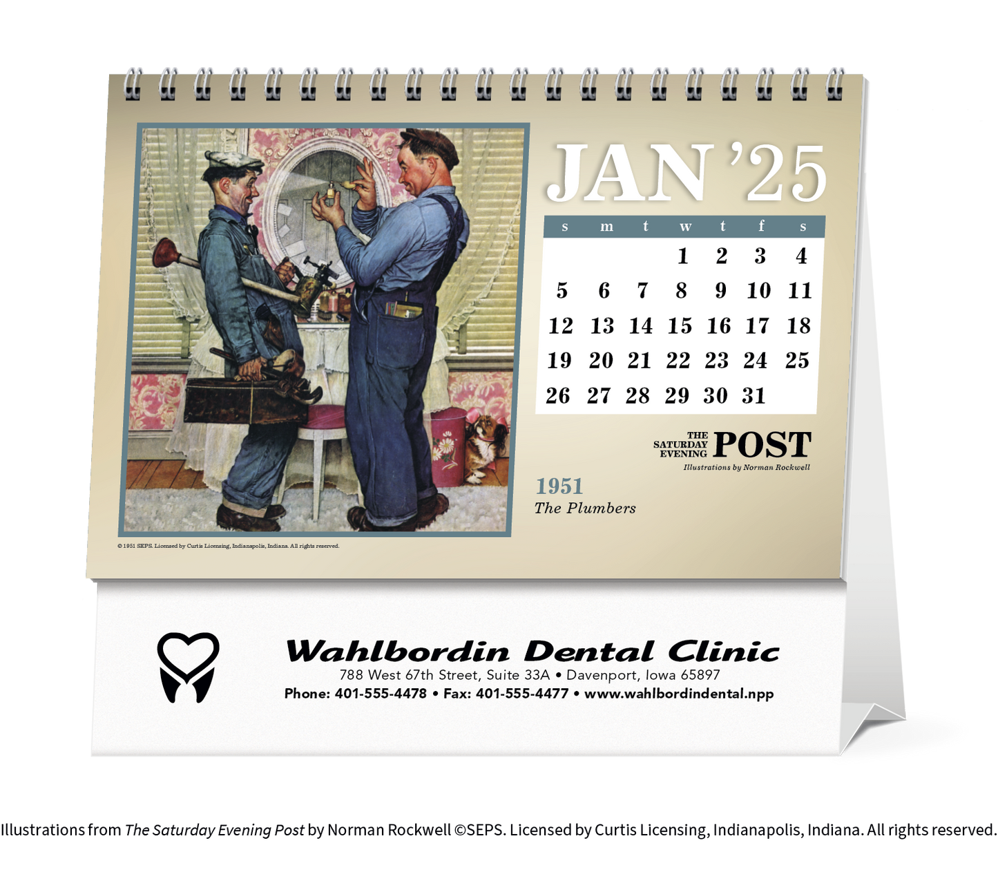 Triumph Calendars The Saturday Evening Post Large Desk Calendar-4276
