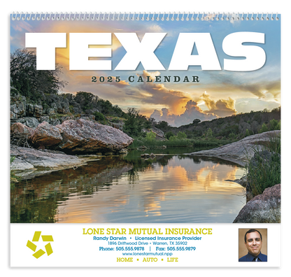 HotLine Products Texas Appointment Calendar  Spiral-436