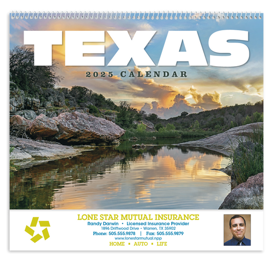 HotLine Products Texas Appointment Calendar  Spiral-436