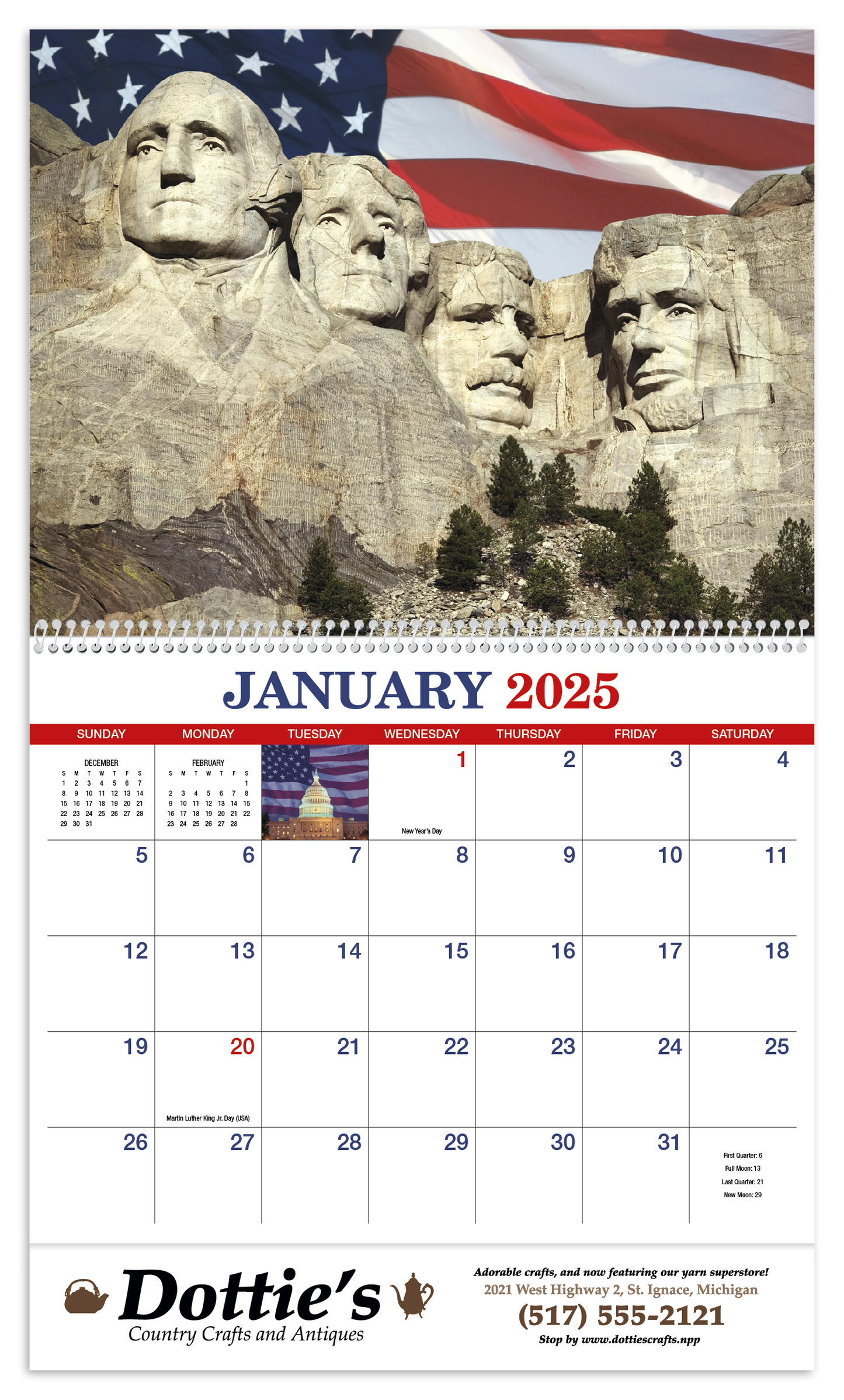 HotLine Products America Appointment Calendar  Spiral-457