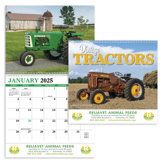 HotLine Products Vintage Tractors Appointment Calendar  Spiral-471