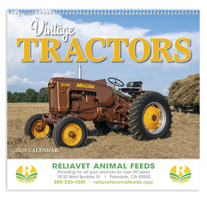 HotLine Products Vintage Tractors Appointment Calendar  Spiral-471