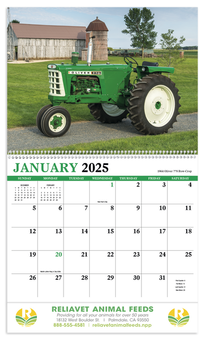 HotLine Products Vintage Tractors Appointment Calendar  Spiral-471