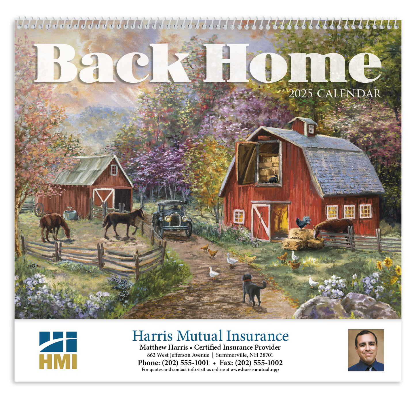 HotLine Products Back Home Appointment Calendar  Spiral-491