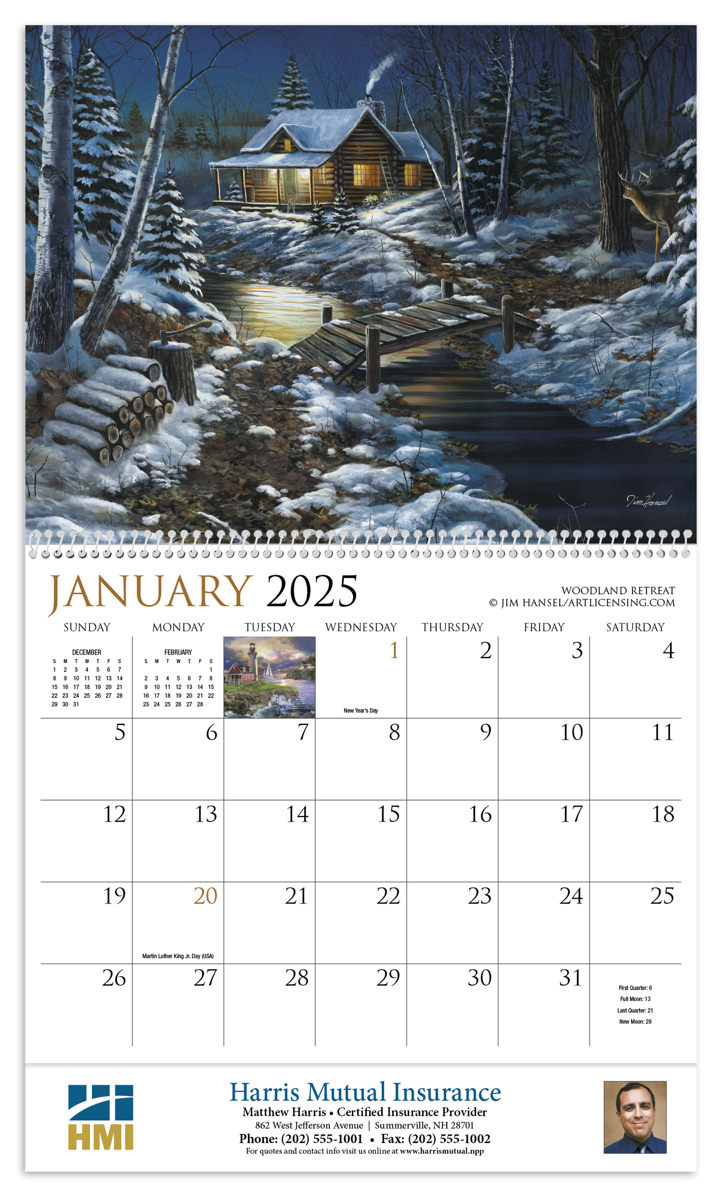 HotLine Products Back Home Appointment Calendar  Spiral-491