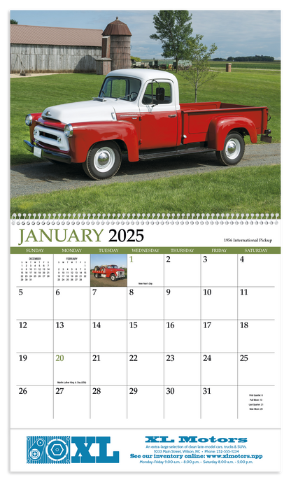 HotLine Products Classic Trucks Appointment Calendar  Spiral-494