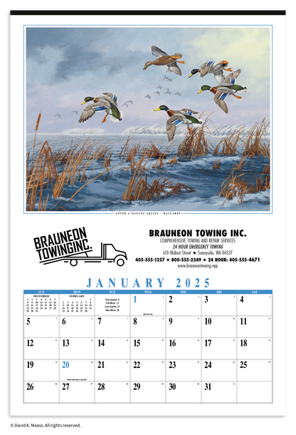 HotLine Products Maass Wildfowl Executive Calendar-614