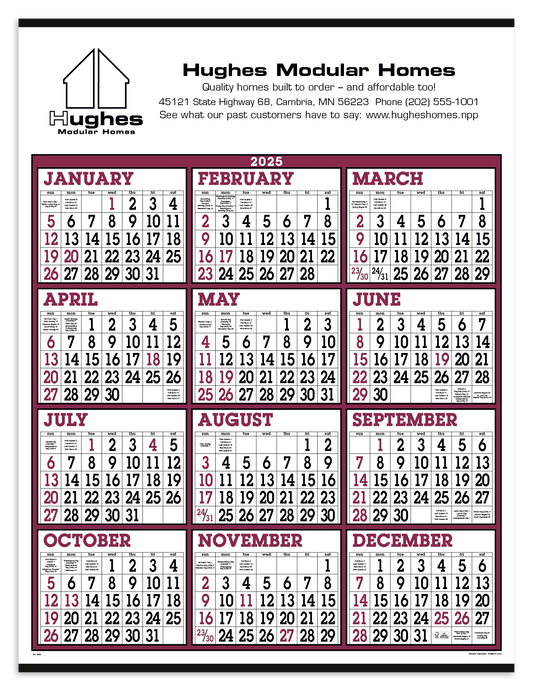 Triumph Calendars Big Numbers SpanAYear Calendar-6202