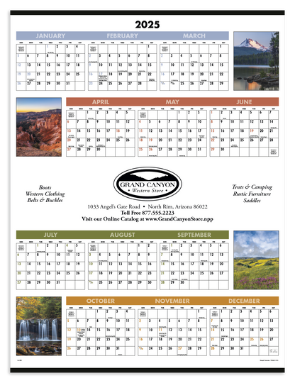 Triumph Calendars Scenic SpanAYear Calendar-6205