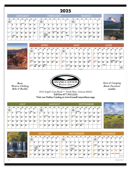 Triumph Calendars Scenic SpanAYear Calendar-6205