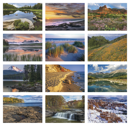 HotLine Products Scenic America ExecutiveWhite Ad Calendar-636