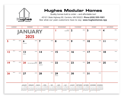 Triumph Calendars Red  Black Desk Pad-6500