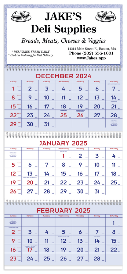 Triumph Calendars Red  Blue Commercial Planner-6603
