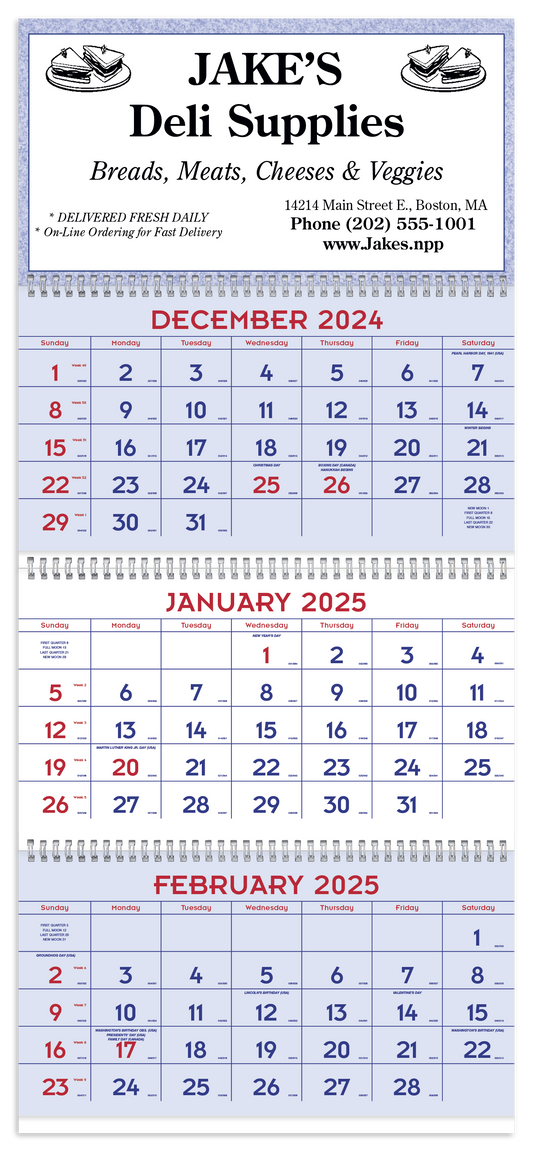 Triumph Calendars Red  Blue Commercial Planner-6603