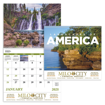 Good Value Landscapes of America  Spiral Calendar-7001