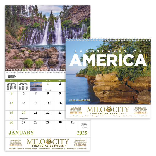 Good Value Landscapes of America  Spiral Calendar-7001