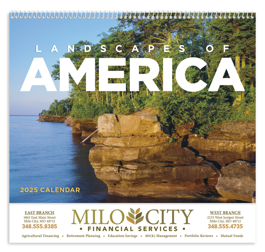 Good Value Landscapes of America  Spiral Calendar-7001