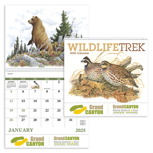 Good Value Wildlife Trek  Spiral Calendar-7003