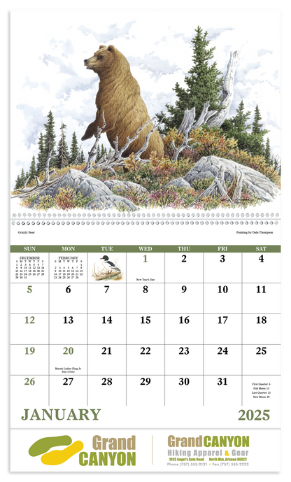 Good Value Wildlife Trek  Spiral Calendar-7003