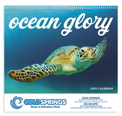 Good Value Ocean Glory  Spiral Calendar-7017