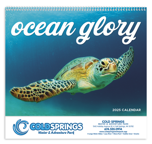 Good Value Ocean Glory  Spiral Calendar-7017