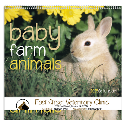 Good Value Baby Farm Animals  Spiral Calendar-7020