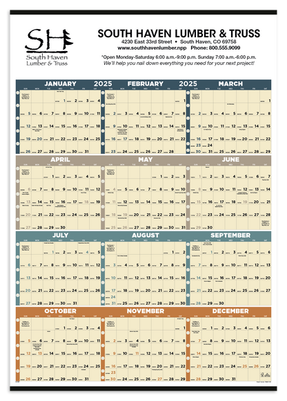 Triumph Calendars Time Management SpanAYear NonLaminated Calendar-6251