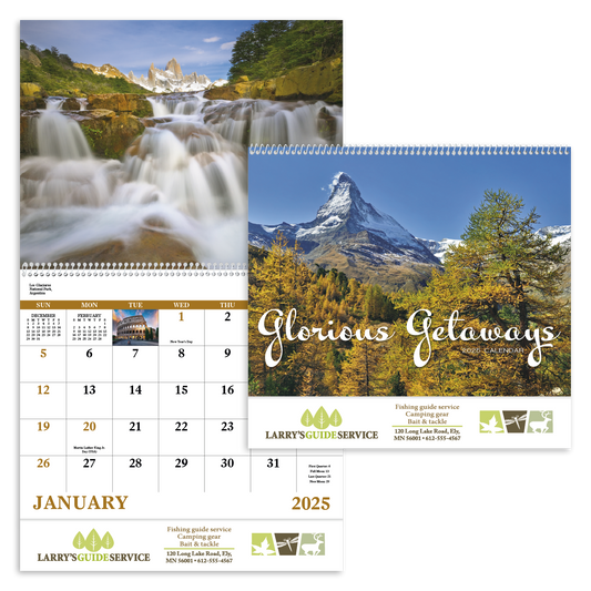 Good Value Glorious Getaways  Spiral Calendar-7025