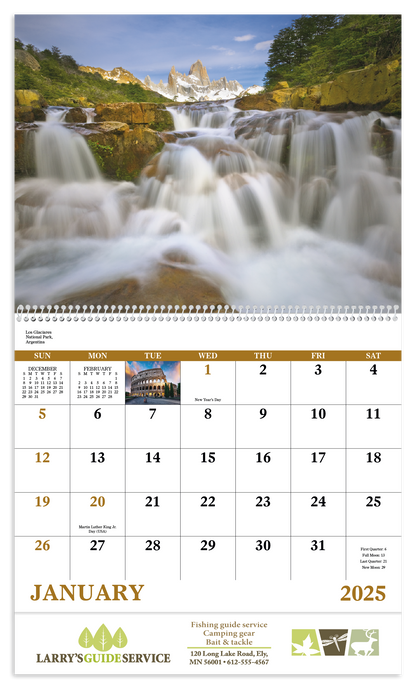 Good Value Glorious Getaways  Spiral Calendar-7025