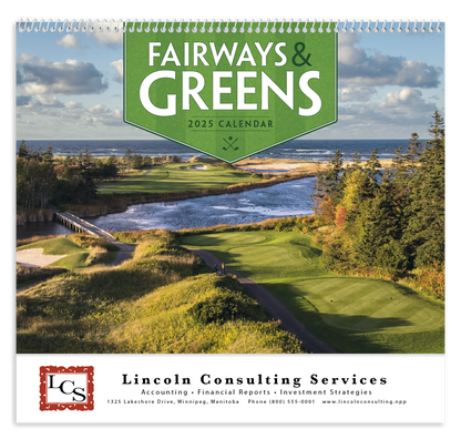 Good Value Fairways  Greens  Spiral Calendar-7029