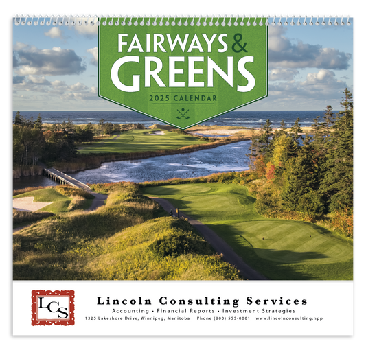 Good Value Fairways  Greens  Spiral Calendar-7029