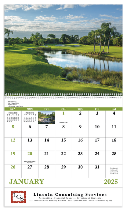 Good Value Fairways  Greens  Spiral Calendar-7029
