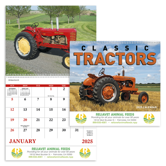 Good Value Classic Tractor  Spiral Calendar-7030