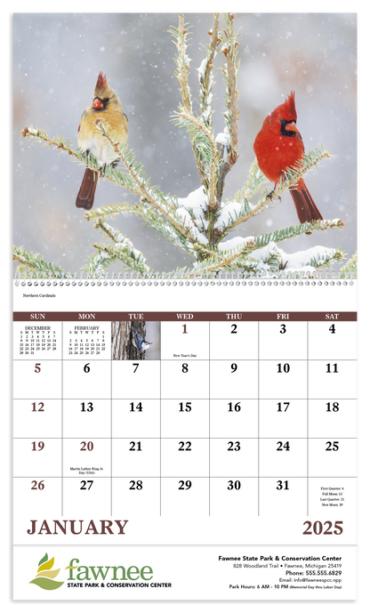 Good Value Birds of North America  Spiral Calendar-7036