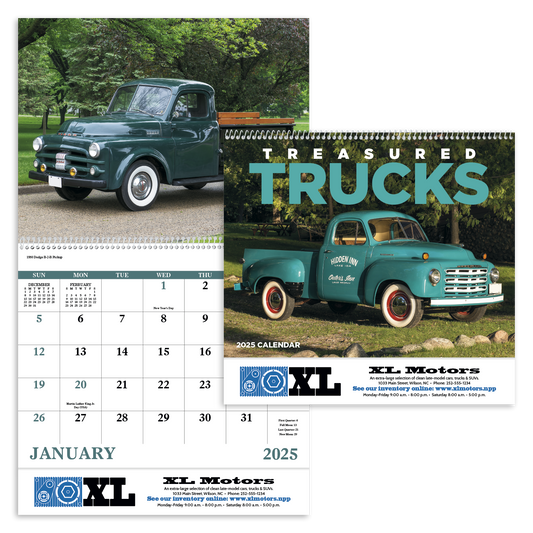 Good Value Treasured Trucks  Spiral Calendar-7037