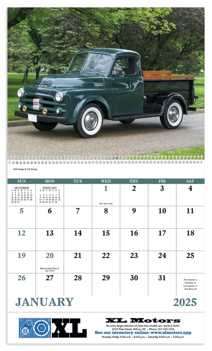 Good Value Treasured Trucks  Spiral Calendar-7037