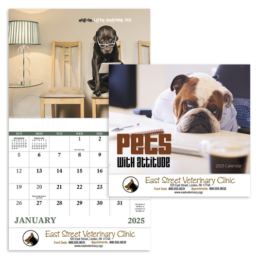 Good Value Pets with Attitude  Stapled Calendar-7286