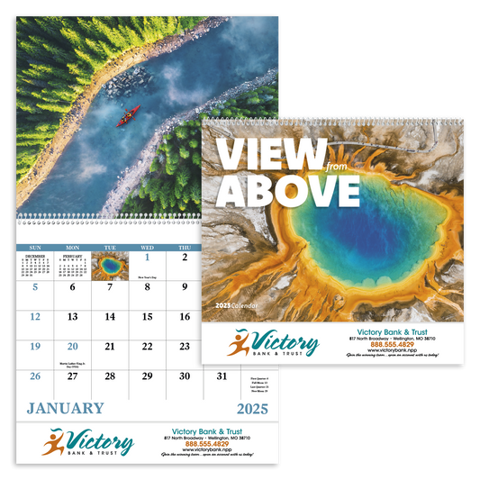Good Value View from Above  Spiral Calendar-7084