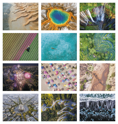 Good Value View from Above  Spiral Calendar-7084