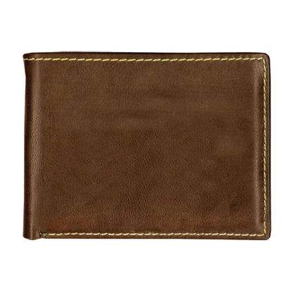 Andrew Philips Leather Contrast Stitch Billfold Wallet-C177