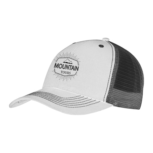 Color Accent Mesh Snapback Cap-VHDW007