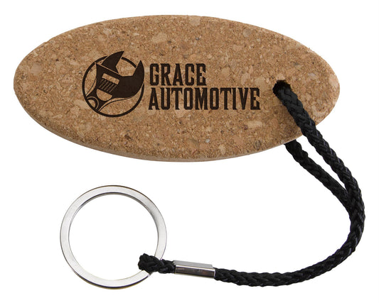 Buoy Oval Cork Keychain-21289