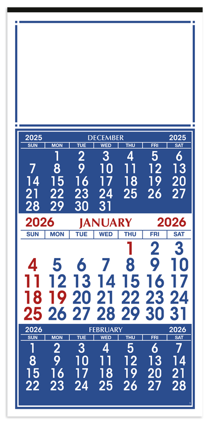 Skinner  Kennedy 3Month Display 12Sheet Calendar-66-E