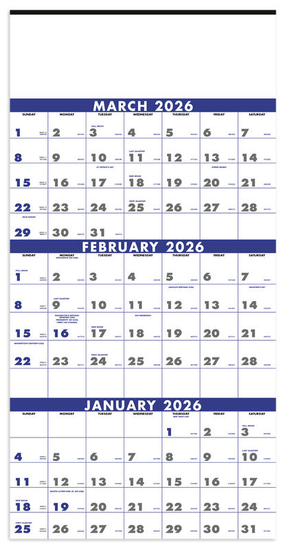 Triumph Calendars 3Month Planner 4Sheet-6601