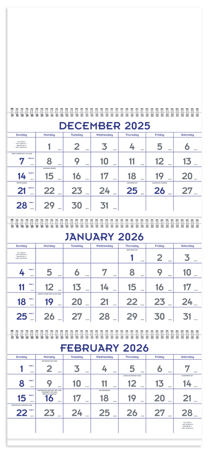 Triumph Calendars Blue  Grey Commercial Planner-6602
