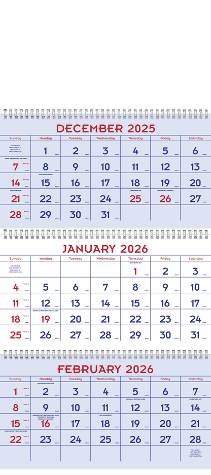Triumph Calendars Red  Blue Commercial Planner-6603