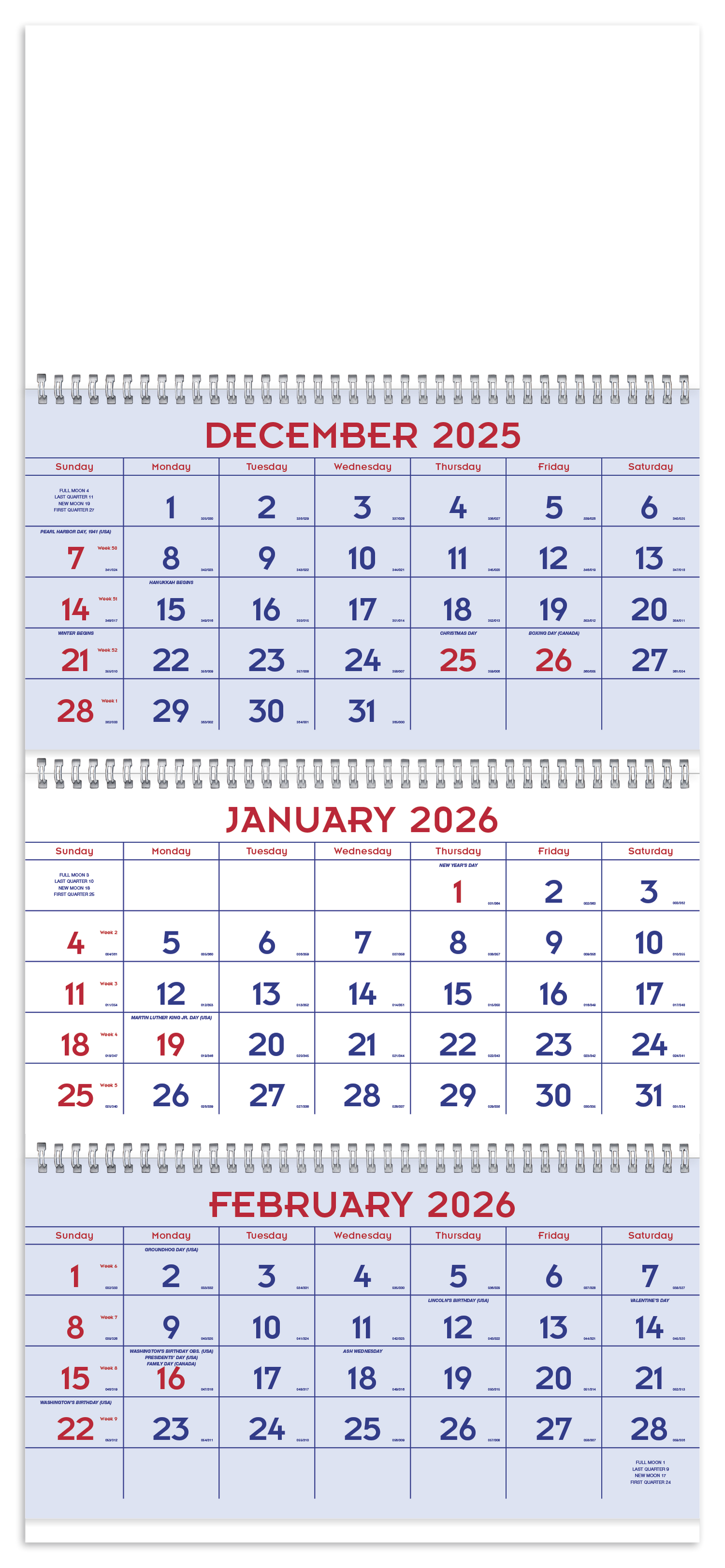 Triumph Calendars Red  Blue Commercial Planner-6603