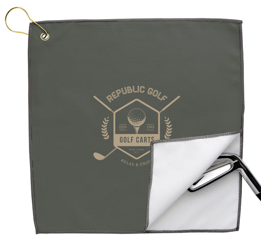 Good Value RPET Double Layer Golf Towel-62514