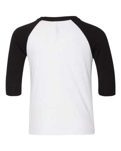 BELLA + CANVAS Toddler Three-Quarter Sleeve Baseball Tee - 3200T