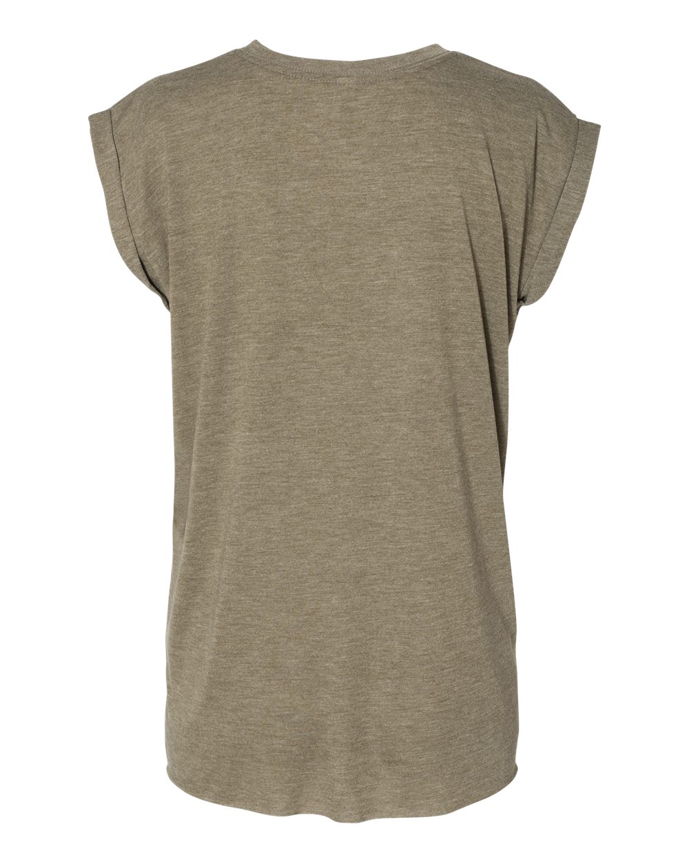 BELLA + CANVAS Women’s Flowy Rolled Cuffs Muscle Tee - 8804